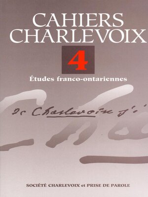 cover image of Cahiers Charlevoix 4
